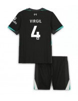 Liverpool Virgil van Dijk #4 Vieraspaita Lasten 2024-25 Lyhythihainen (+ shortsit)